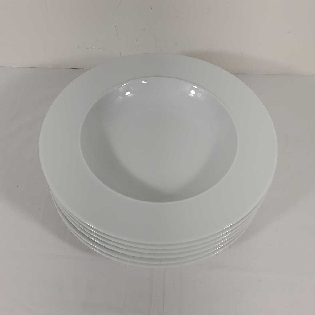 S/6 WIDE RIMMED DENBY BOWLS