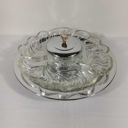 KROMEX LAZY SUSAN ROTATING PARTY PLATTER