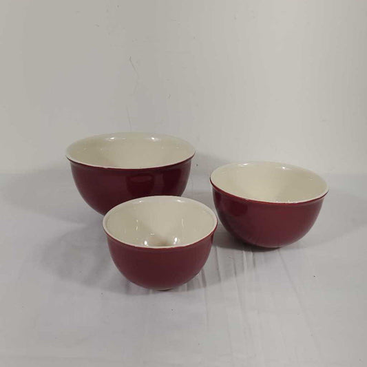 S/3 BURGUNDY NESTING BOWLS