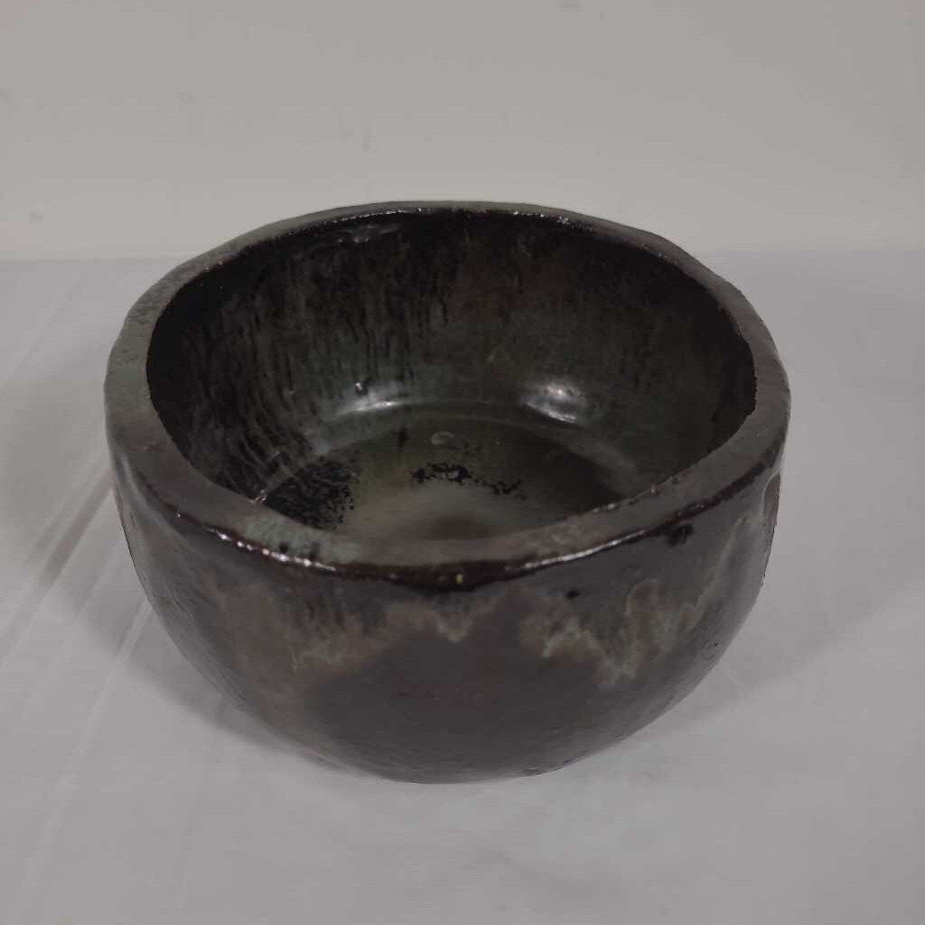 BRONZE POTTERY BOWL