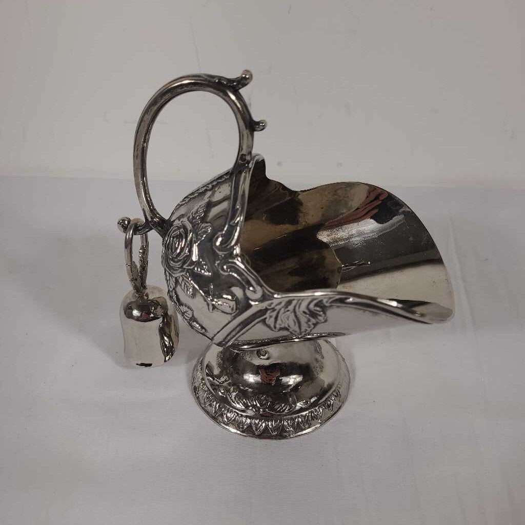 VTG SILVER SUGAR SCUTTLE