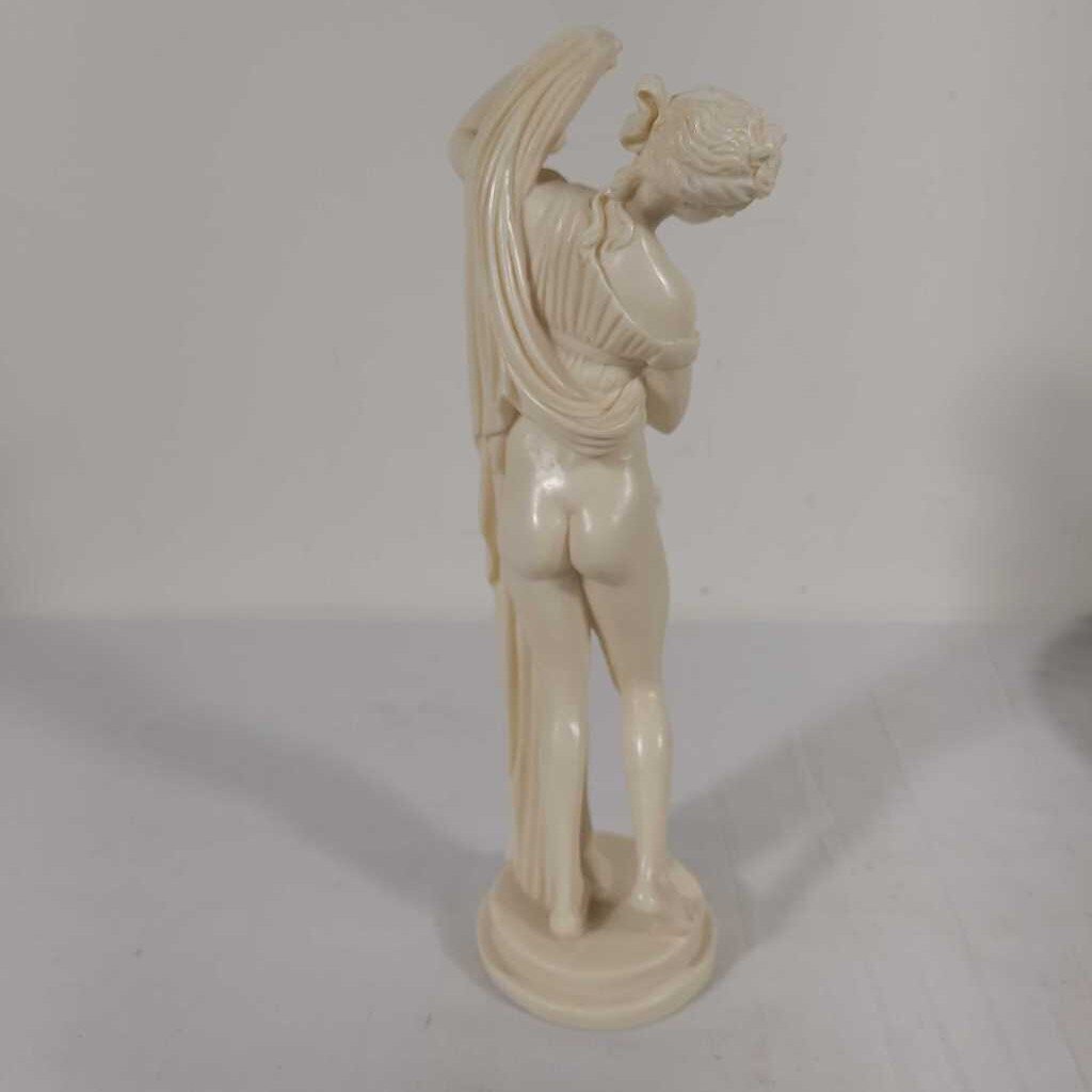 A. SANTINI ALABASTER NUDE WOMAN SCULPTURE