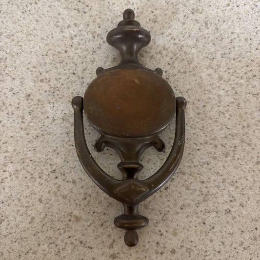 VINTAGE BRASS DOOR KNOCKER