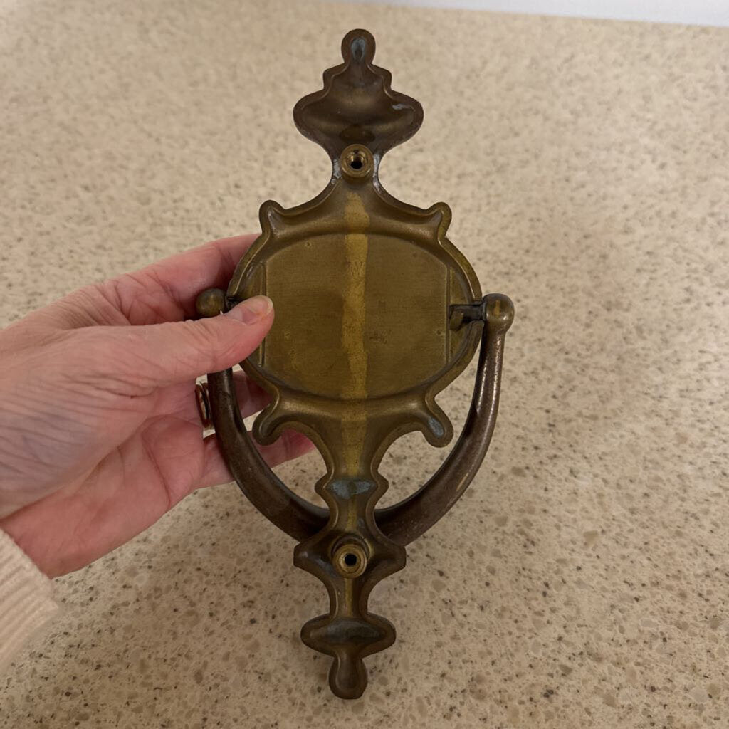 VINTAGE BRASS DOOR KNOCKER