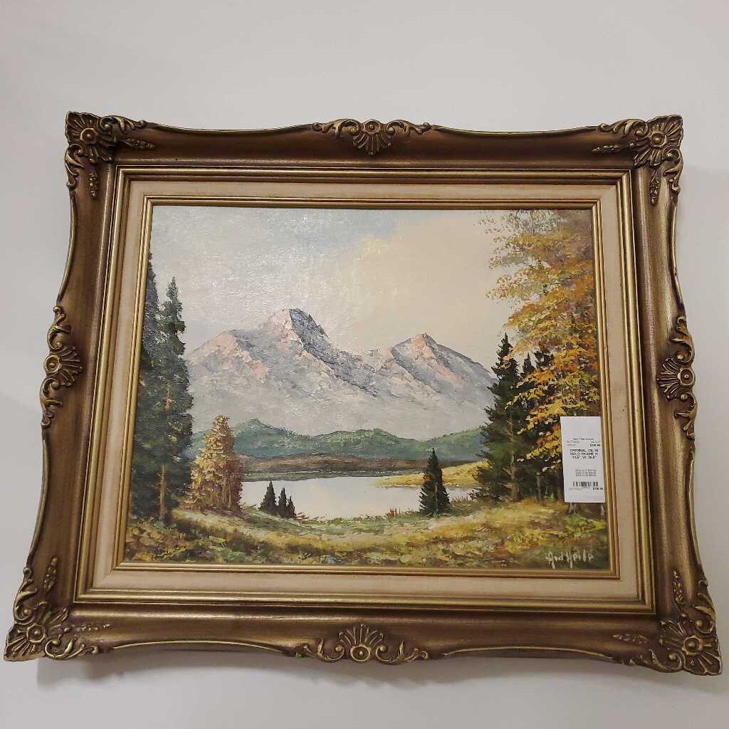 ORIGINAL OIL IN GOLD FRAME