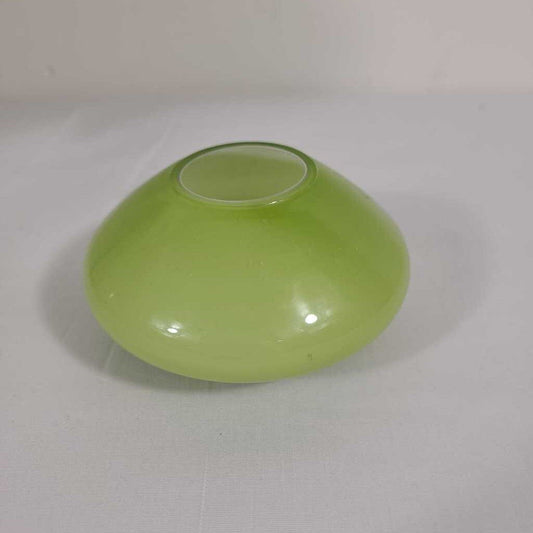 GREEN GLASS VASE