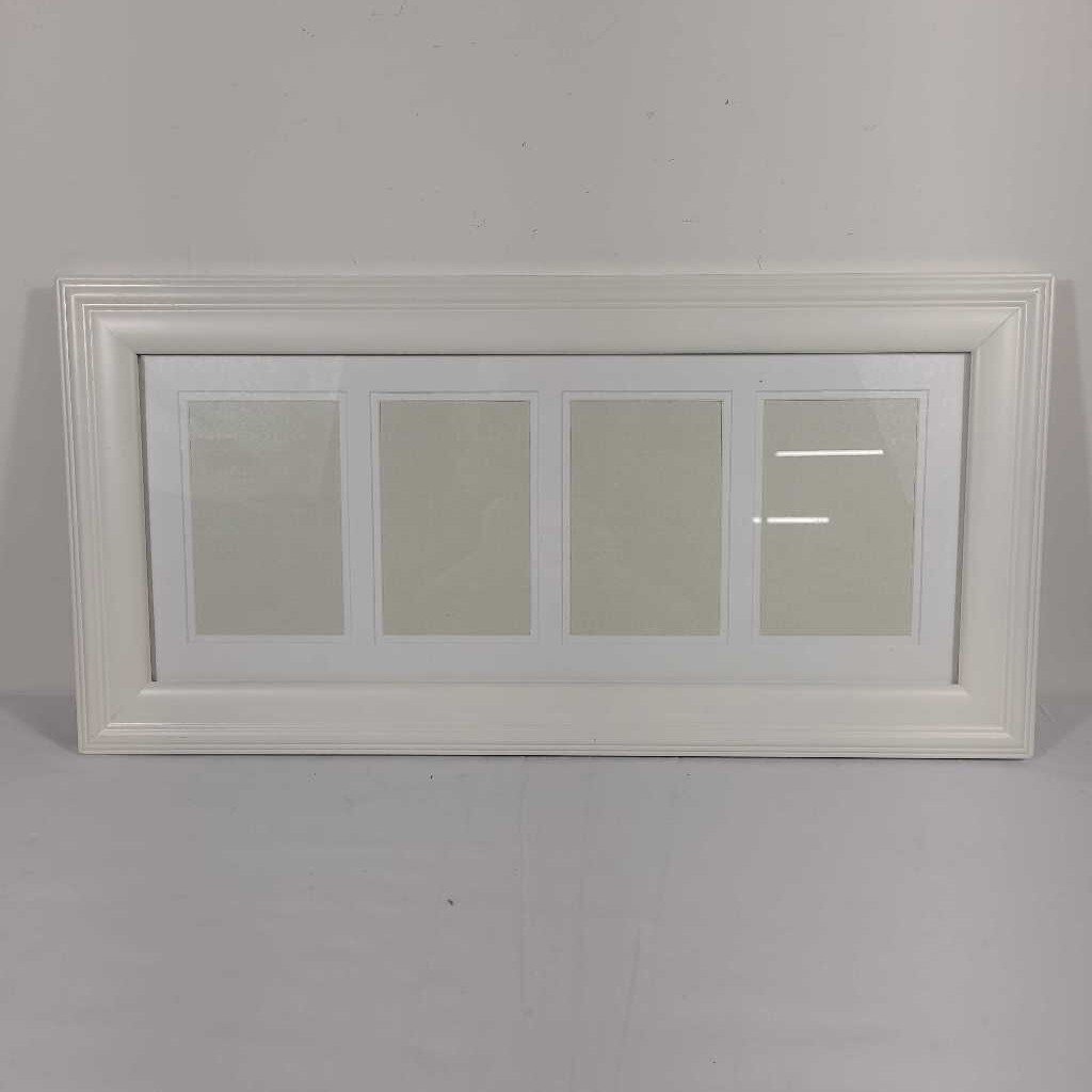 WHITE 4 PHOTO FRAME