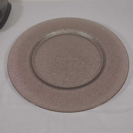 ROUND CHAMPAGNE GOLD SERVING PLATE