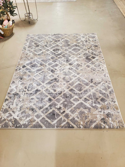 GREY/IVORY AREA RUG