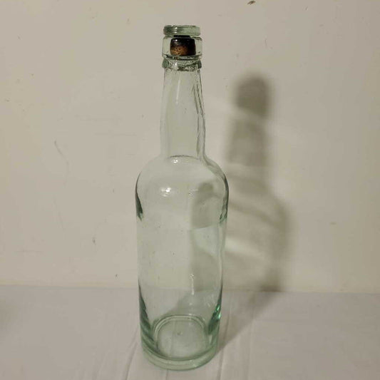 VTG GLASS BOTTLE W/LID