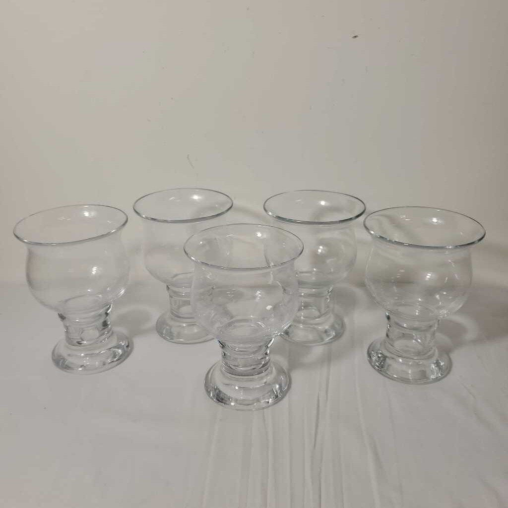 S/5 FRANK THROWER BEER GOBLETS