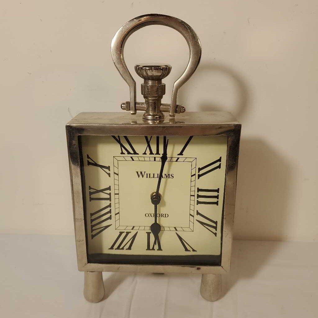 SILVER ALARM STYLE CLOCK