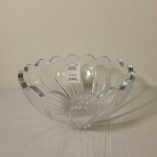 10" ROGASKA HORCHOW CRYSTAL BOWL