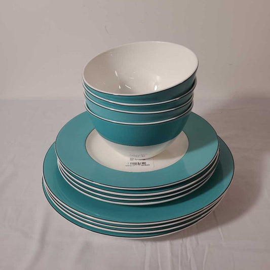 12PC KATE SPADE RUTHERFORD CIRCLE DISHES