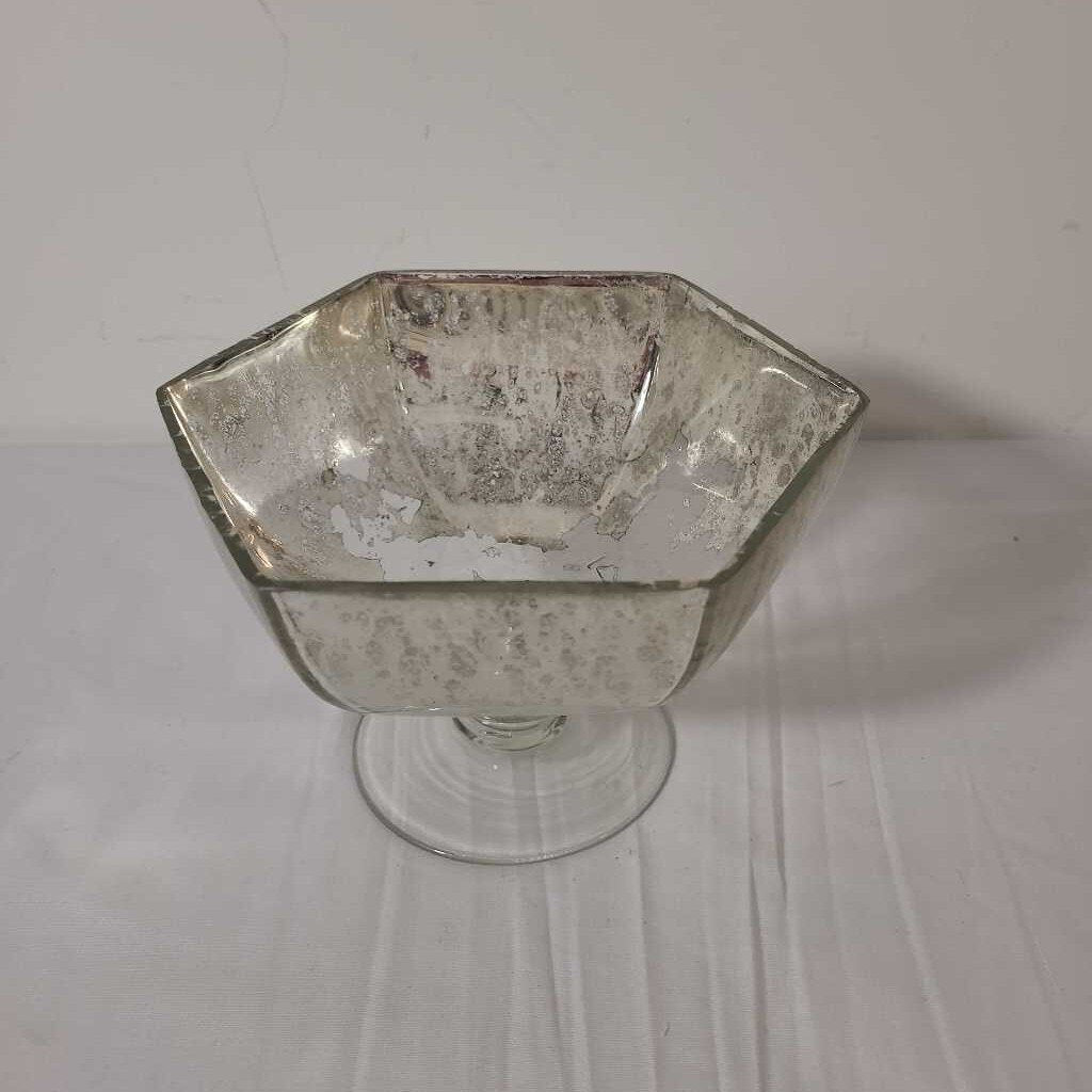 MERCURY GLASS DISH