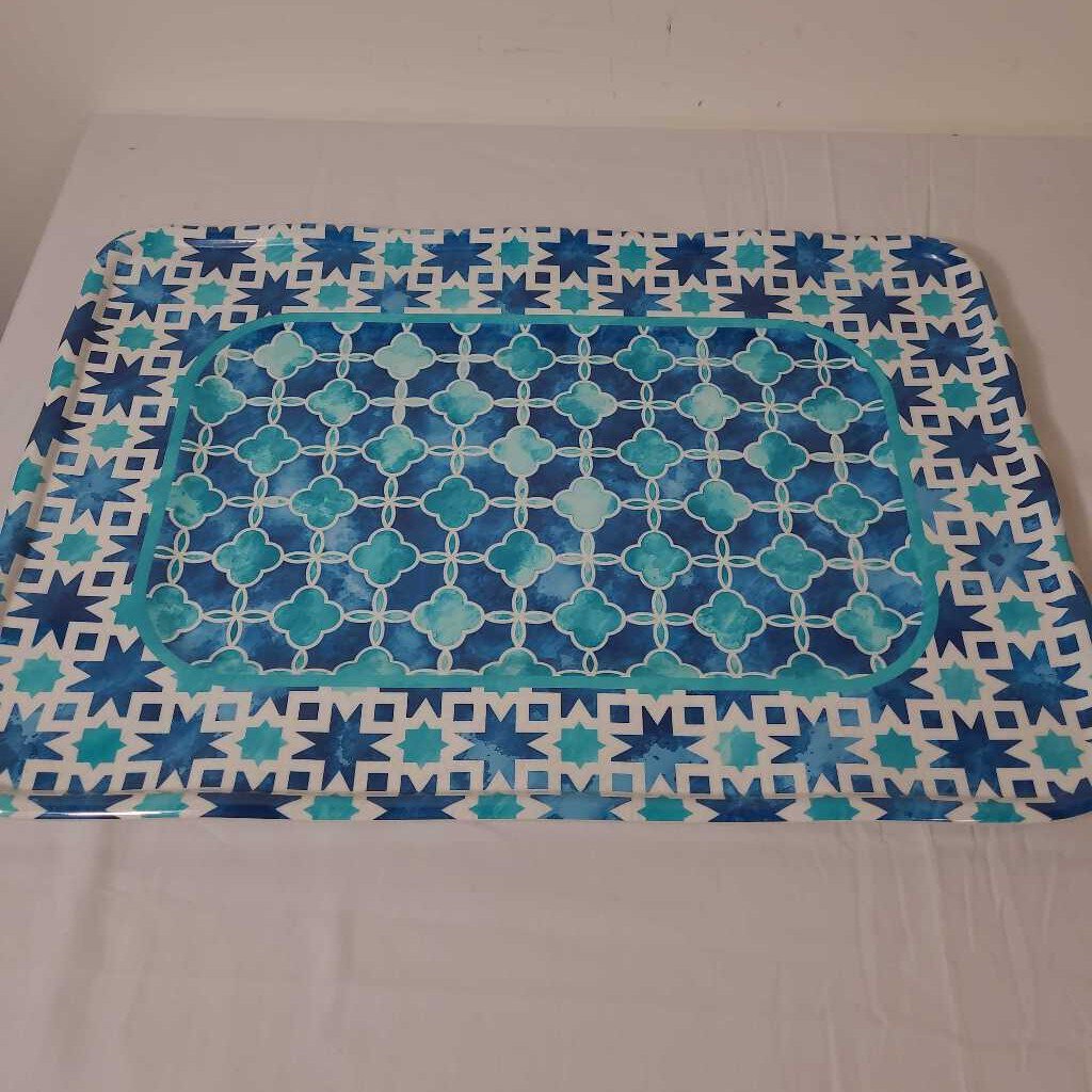 BLUE/TEAL ACRYLIC TRAY