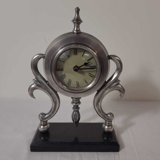 BOMBAY EDMOND PEWTER CLOCK