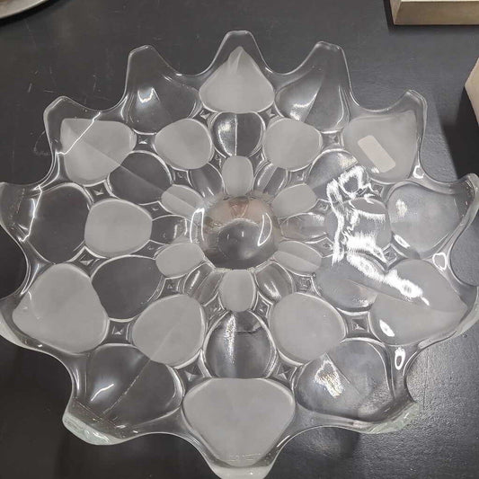 13" FOOTED CRYSTAL PLATTER