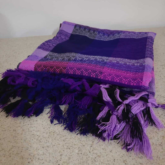 PURPLE CHAIR THROW/TABLECLOTH