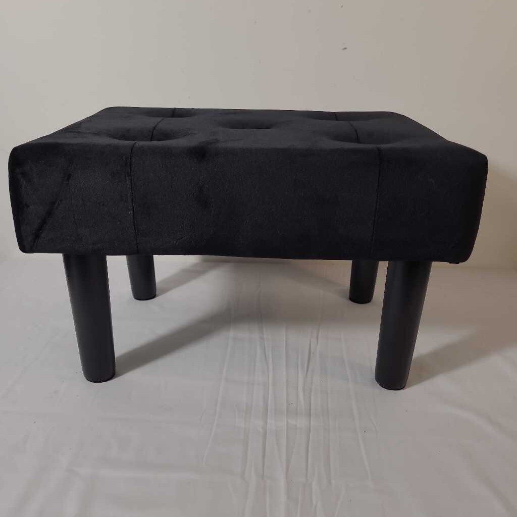 BLACK VELVET FOOT REST - NEW