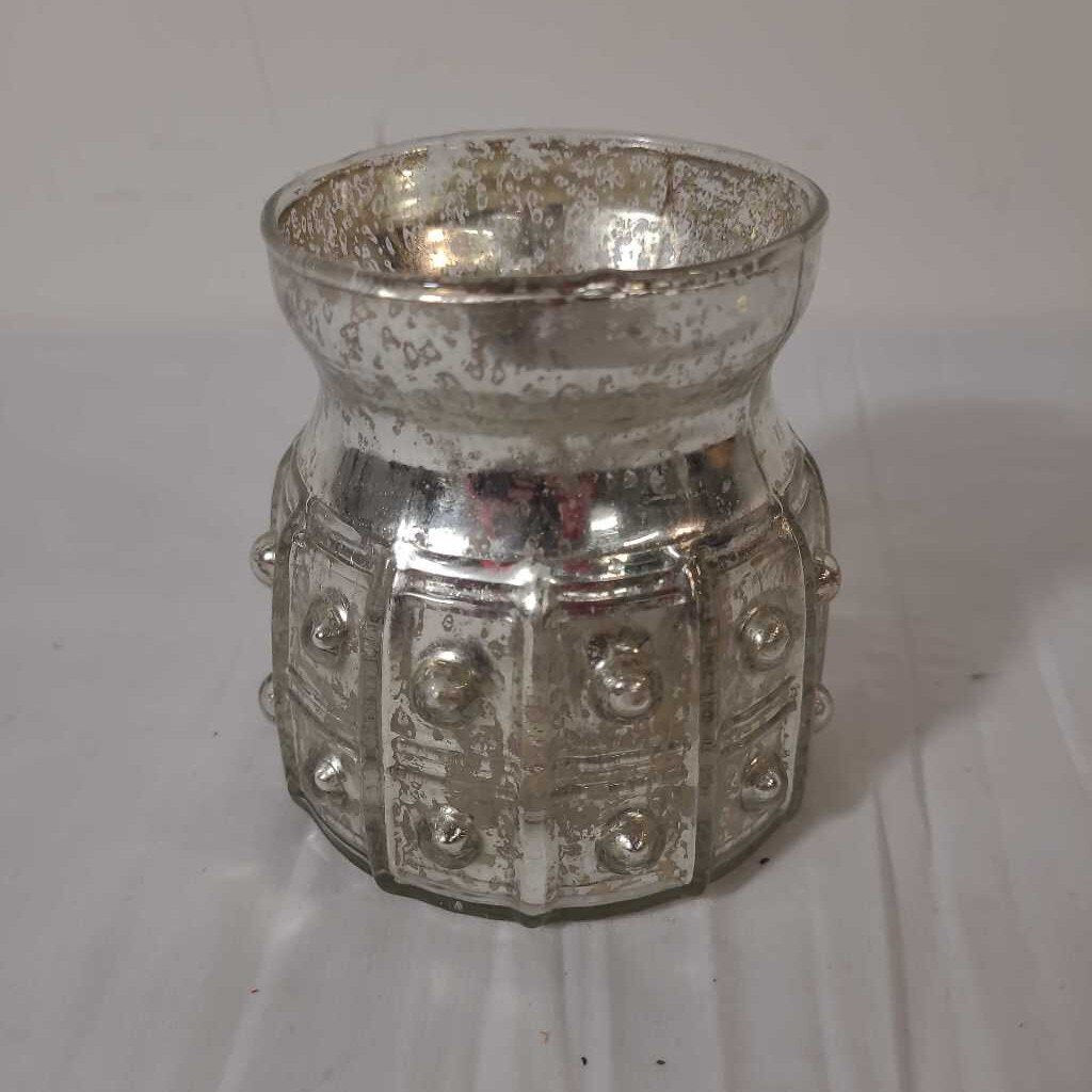 MERCURY GLASS TEALIGHT HOLDER