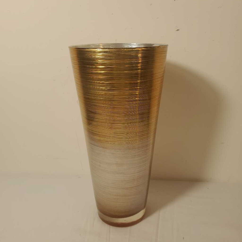 GOLD GLASS VASE