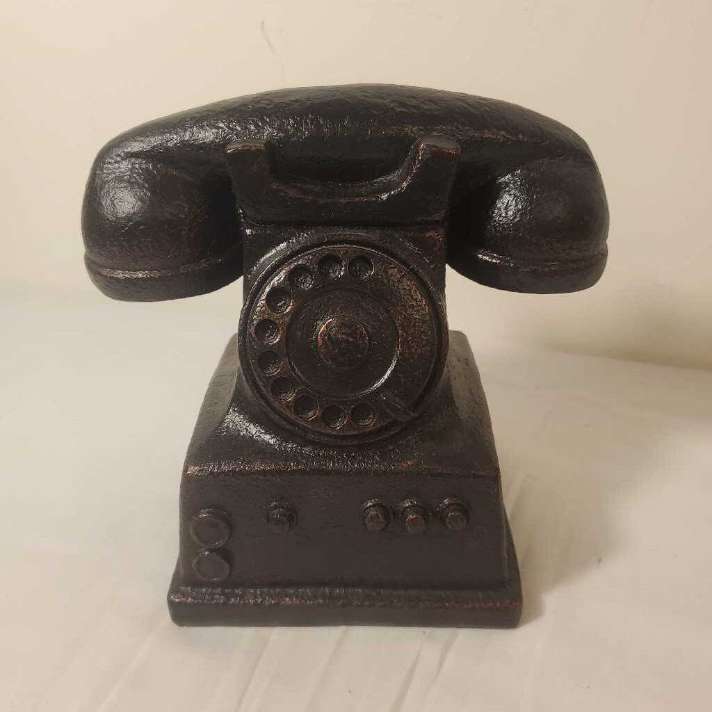 BRONZE TELEPHONE DECOR