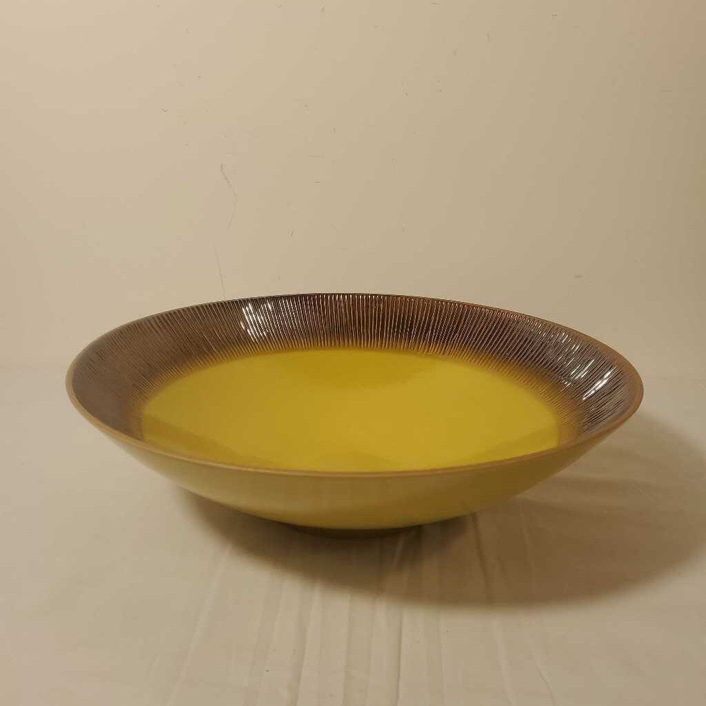 YELLOW DECORATIVE BOWL