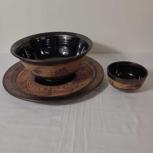 3PC FARRELL POTTERY SET