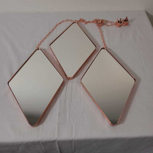 S/3 UMBRA COPPER MIRRORS