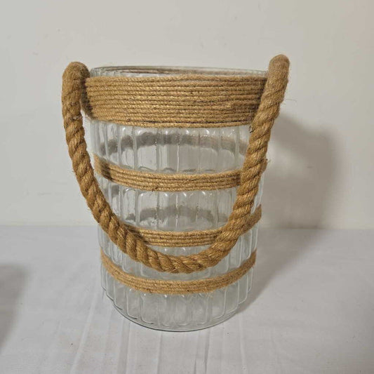 ROPE WRAPPED VASE