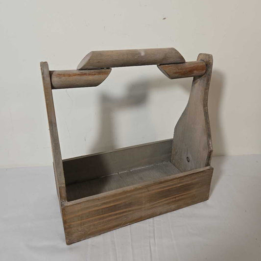 WOODEN HANDLED TOOL BOX