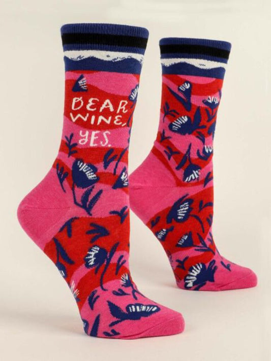 DEAR WINE, YES - WOMENS SOCKS