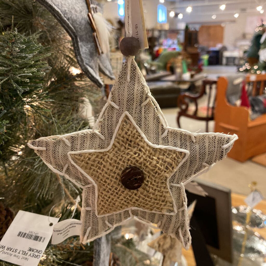 STITCHED STAR ORNAMENT