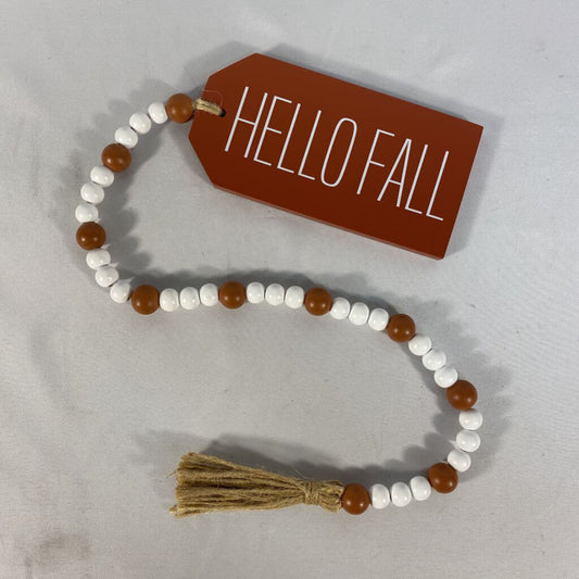 HELLO FALL BEAD GARLAND