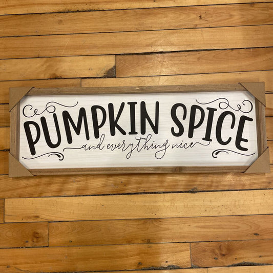 PUMPKIN SPICE WALL SIGN