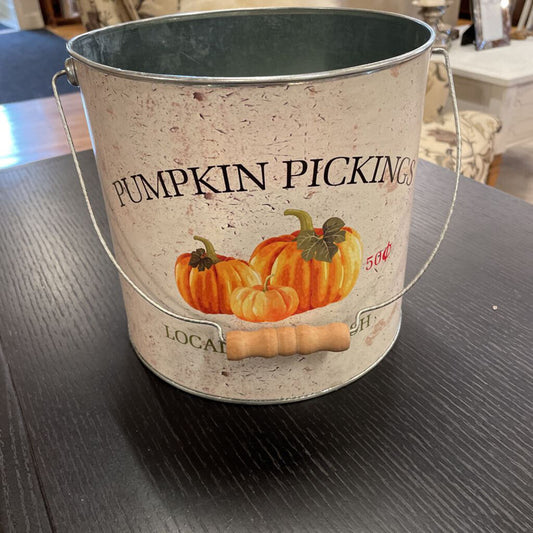 LG PUMPKIN PICKINGS BUCKET