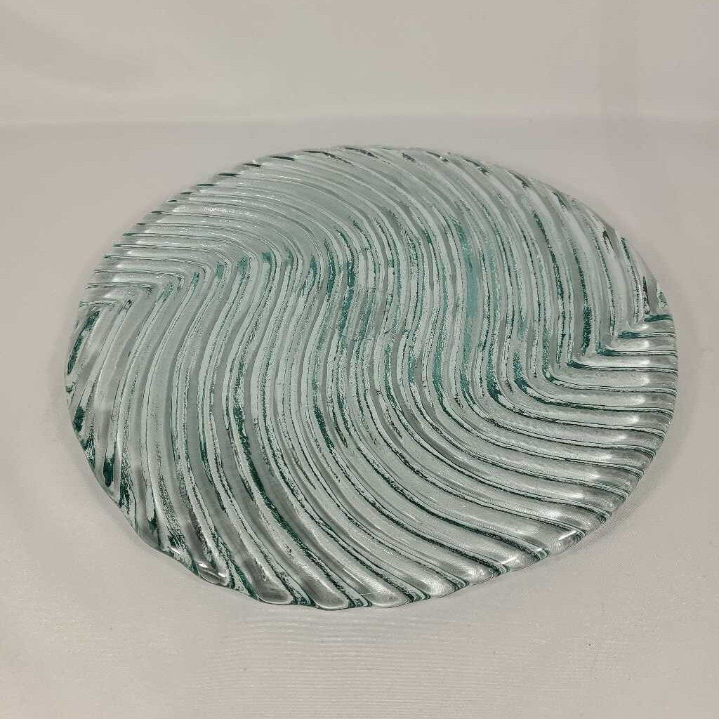 WAVY GLASS DECORATIVE PLATE