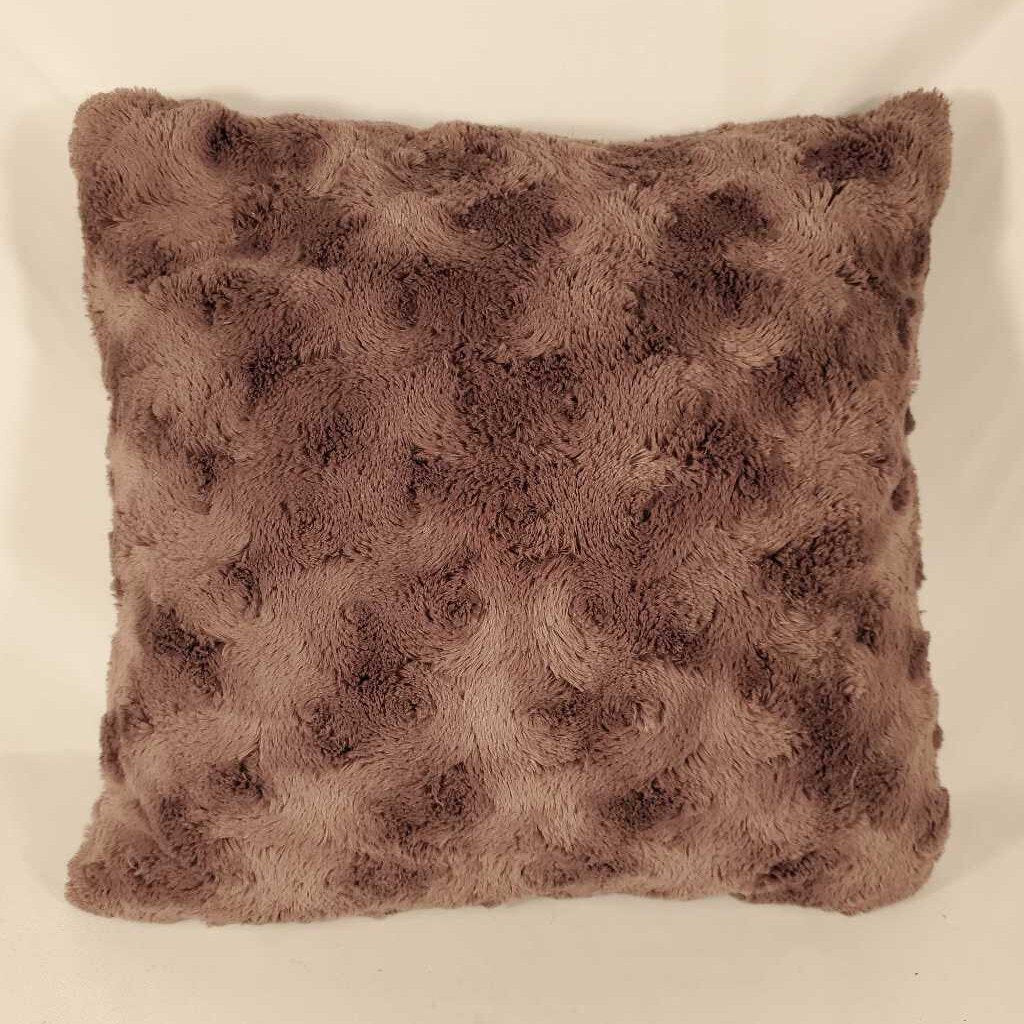 FUZZY PURPLE PILLOW