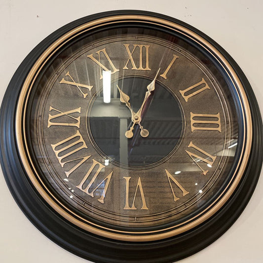 GOLD & BROWN CLOCK