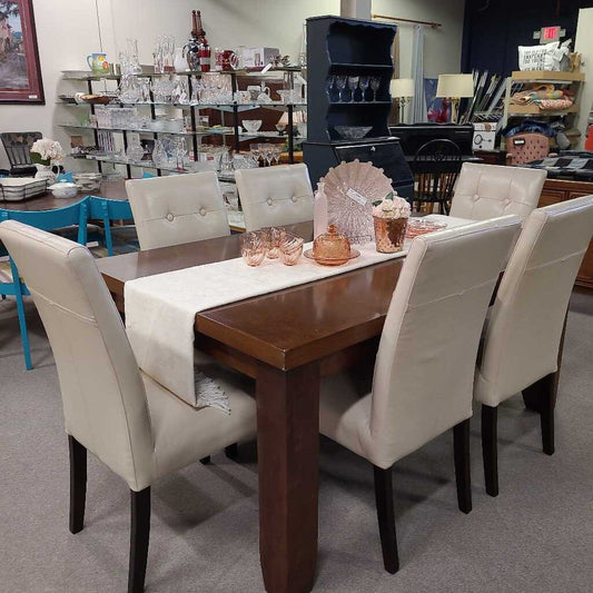 S/6 CREAM CHAIRS