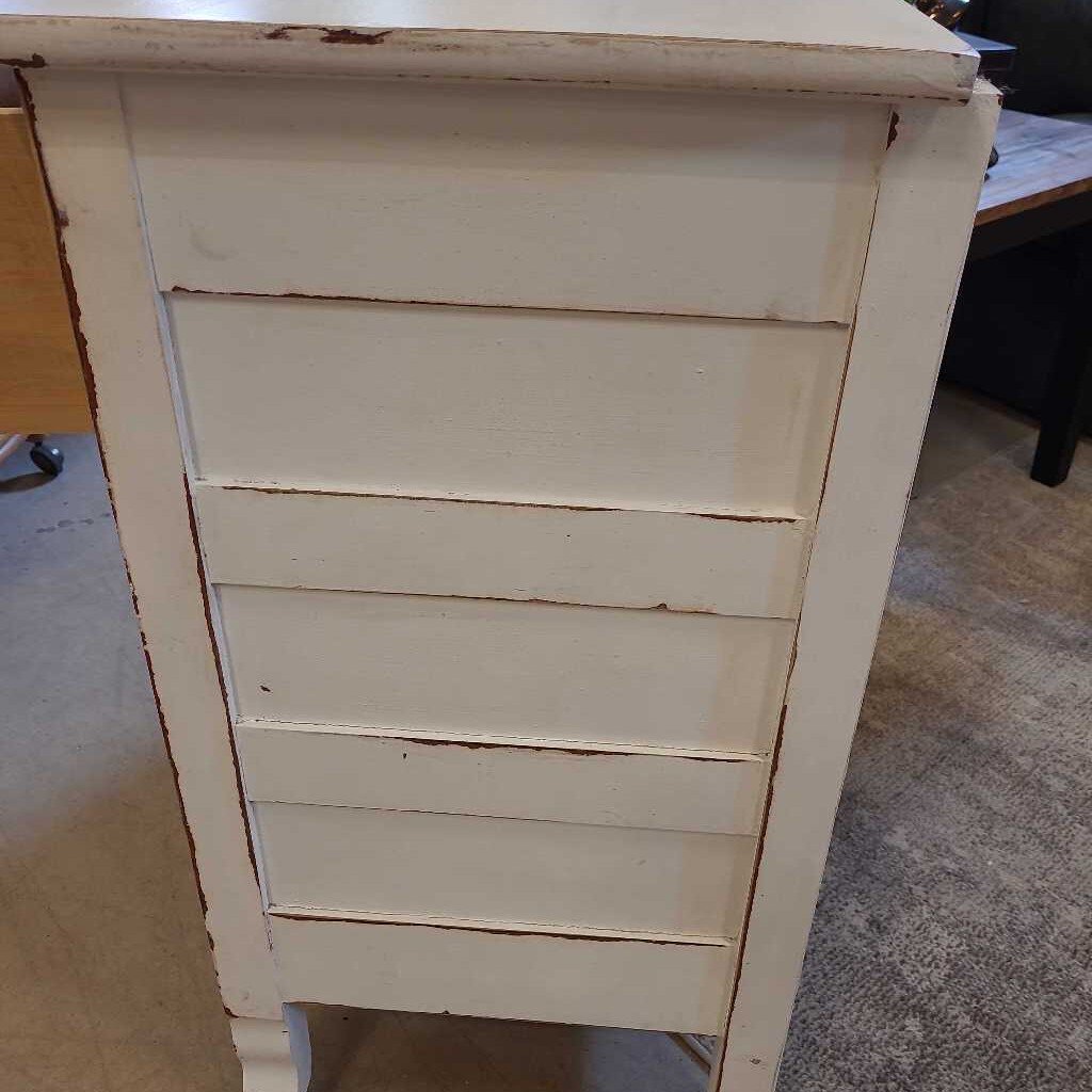 NEWLY PAINTED BLUE & WHITE DRESSER