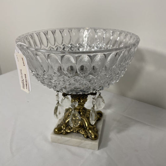 ANTIQUE CRYSTAL COMPOTE