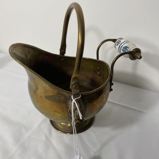 VTG BRASS COAL BUCKET