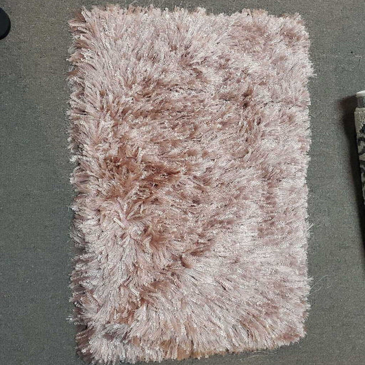 PINK SHAG RUG - 25"X42"