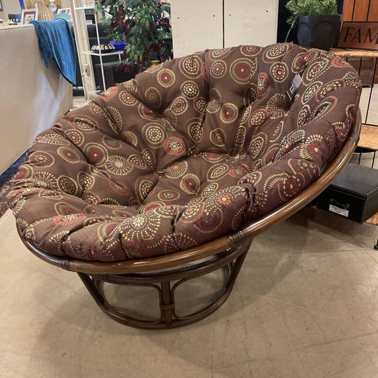 PAPASAN CHAIR WITH BROWN CUSHION