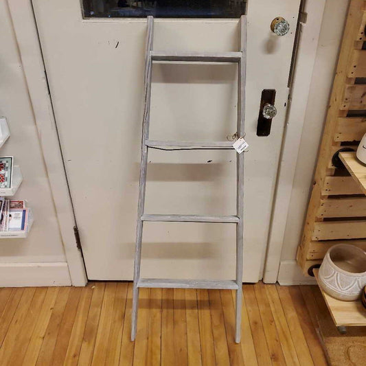 REFINISHED WHITE WASHED LADDER