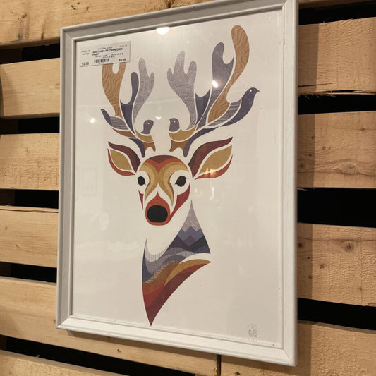 ABSTRACT PATTERN DEER PRINT