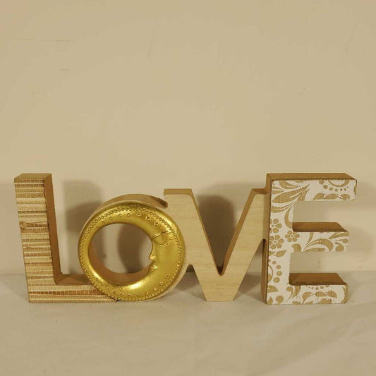 LOVE - GOLD & NATURAL