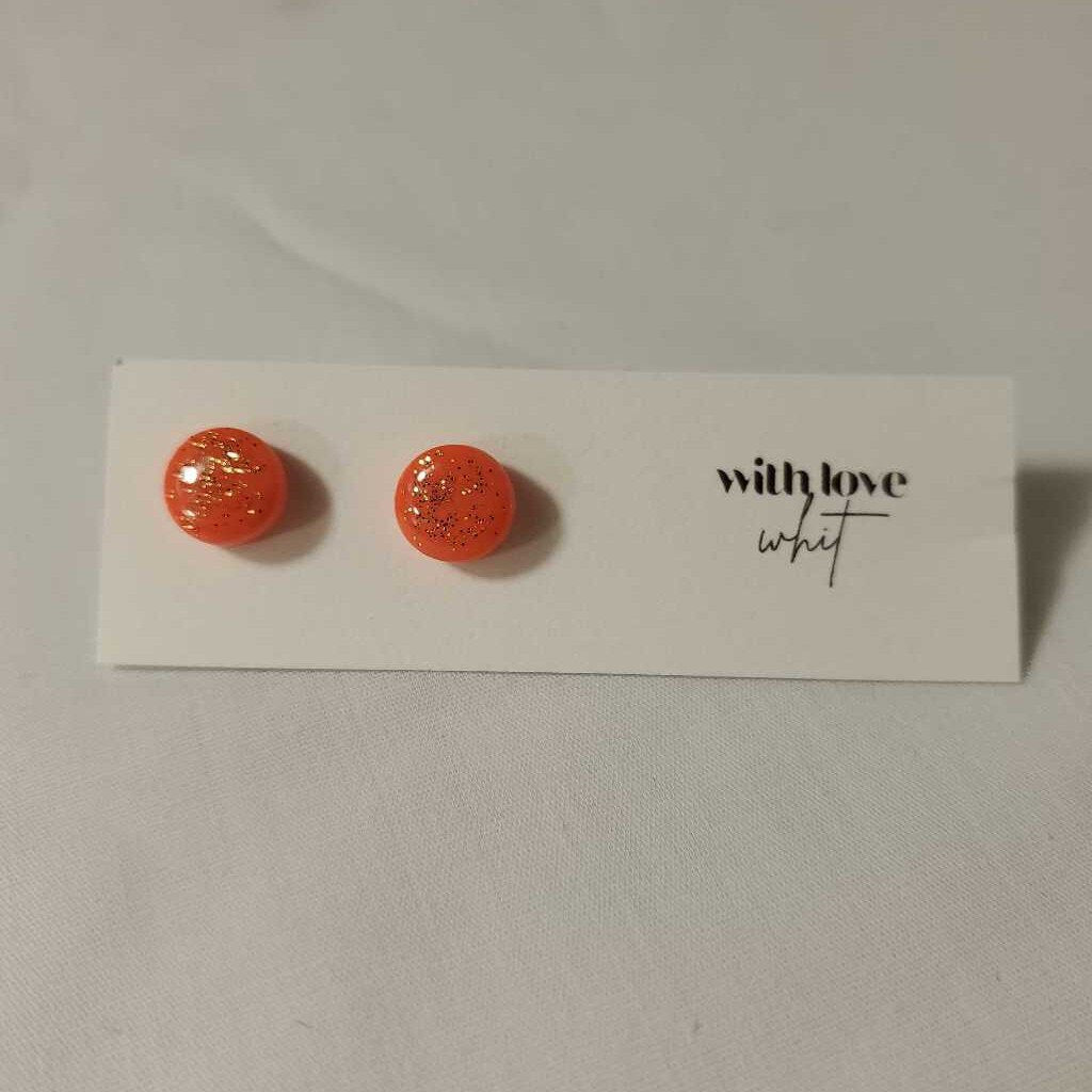 SPARKLE STUD - ORANGE